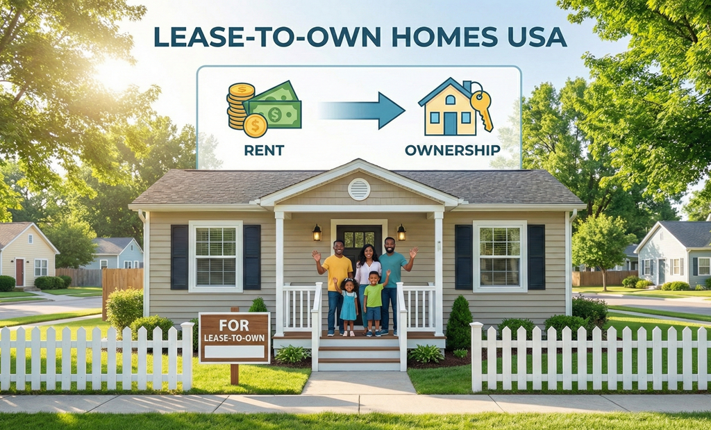 Lease-to-own homes and rent-to-own properties available for flexible buying options